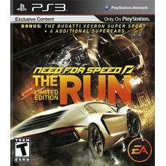 Front cover view of Need For Speed: The Run [Limited Edition] for PlayStation 3