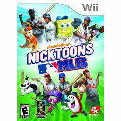 Front cover view of Nicktoons MLB for Wii