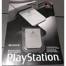 Front view of Official PS1 Memory Card - PlayStation