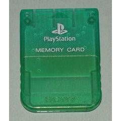 PS1 Memory Card [Clear Green] - PlayStation - Just $12.99! Shop now at Retro Gaming of Denver