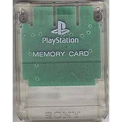 Memory Card [Clear] - PlayStation - Just $21.99! Shop now at Retro Gaming of Denver