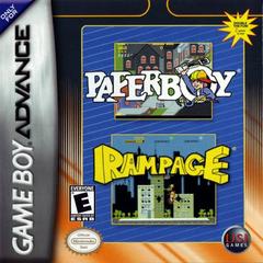 Front cover view of Paperboy & Rampage for GameBoy Advance
