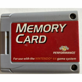 Top view of Performance Memory Card - Nintendo 64