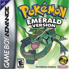Front cover view of Pokemon Emerald for GameBoy Advance