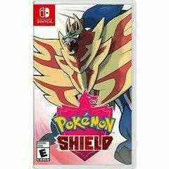 Front cover view of Pokémon Shield for Nintendo Switch