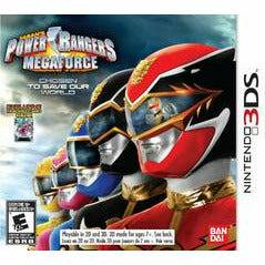 Front cover view of Power Rangers Megaforce for Nintendo 3DS