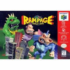 Front cover view of Rampage World Tour for N64