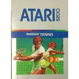 Front cover view of RealSports Tennis for Atari 5200