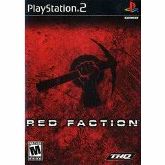 Front cover view of Red Faction for PlayStation 2