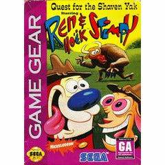 Front cover view of Ren And Stimpy Quest For The Shaven Yak for Sega Game Gear
