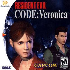 Front cover view of Resident Evil CODE Veronica for Sega Dreamcast