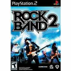 Front cover view of  Rock Band 2 (Game Only) for PlayStation 2