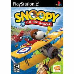 Front cover view of Snoopy Vs. The Red Baron for PlayStation 2