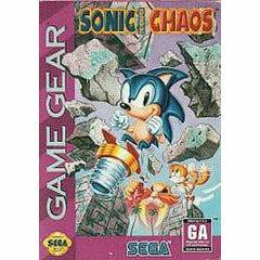 Front cover view of Sonic Chaos for Sega Game Gear
