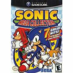 Front cover view of Sonic Mega Collection for GameCube