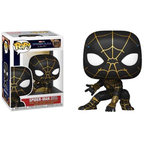 Spider-Man Black & Gold Suit -Spider-Man No Way Home - Marvel! Vinyl Figure #911 - Premium Dolls, Playsets & Toy Figures - Just $10.99! Shop now at Retro Gaming of Denver