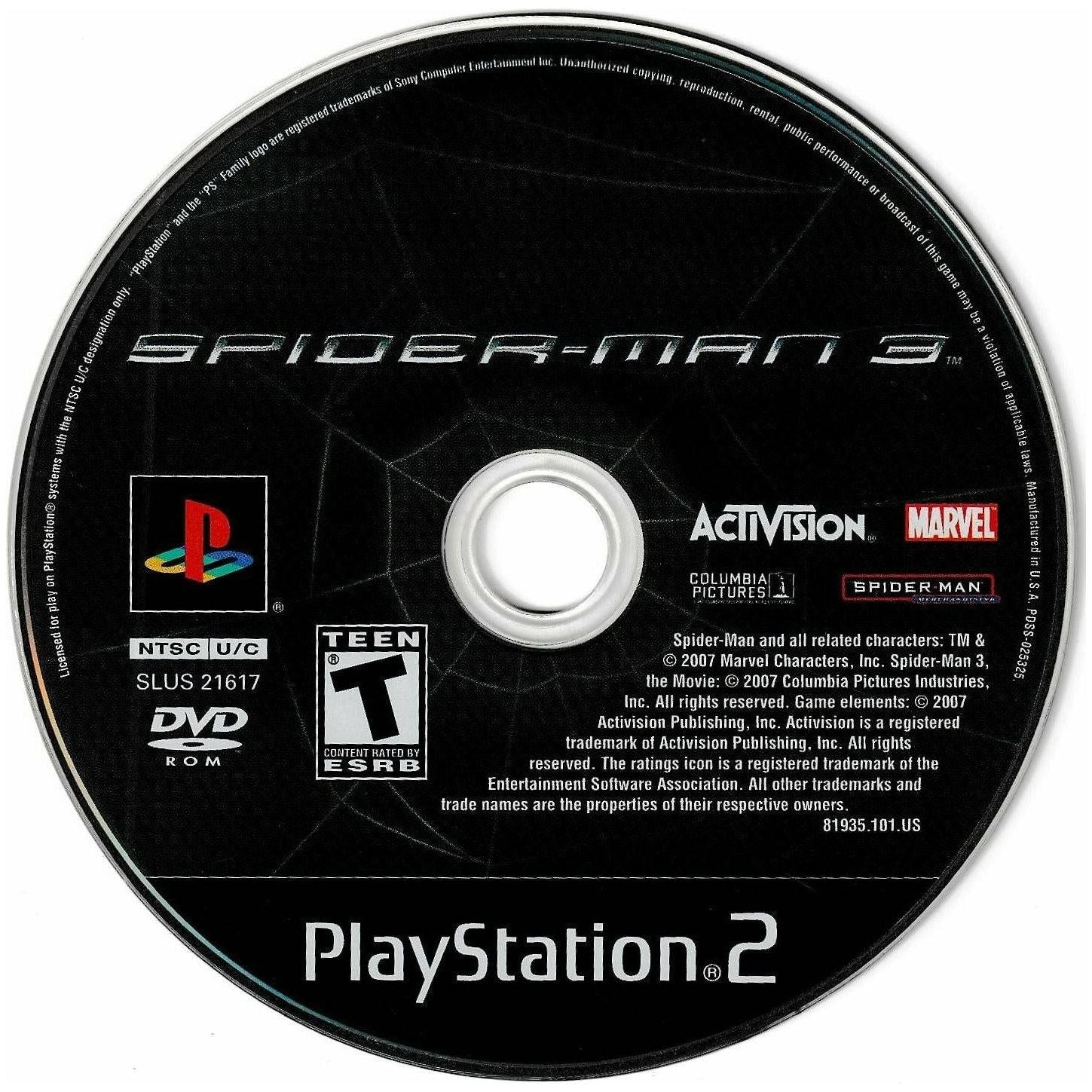 Spider-Man 3 C BL PS2