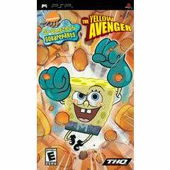 Front cover view of SpongeBob SquarePants The Yellow Avenger for PSP