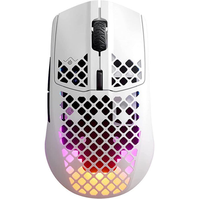 SteelSeries Aerox 3 Wireless Ultra Lightweight USB RGTB Optical Gaming Mouse - Snow - Just $79.99! Shop now at Retro Gaming of Denver