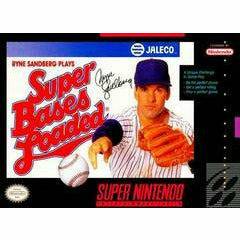 Front cover view of Super Bases Loaded for SNES