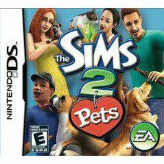 Front cover view of The Sims 2: Pets for Nintendo DS
