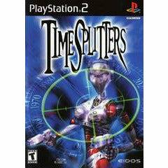 Front cover view of Time Splitters for PlayStation 2