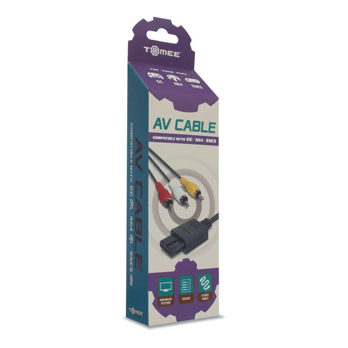 AV Composite Cable For Nintendo SNES / N64 / NGC (Tomee) - Premium Video Game Accessories - Just $6.99! Shop now at Retro Gaming of Denver