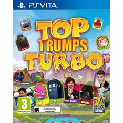 Front cover view of Top Trumps Turbo - PAL PlayStation Vita