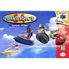 Front cover view of Wave Race 64 for N64