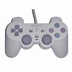 Top view of White Dual Shock Controller Playstation