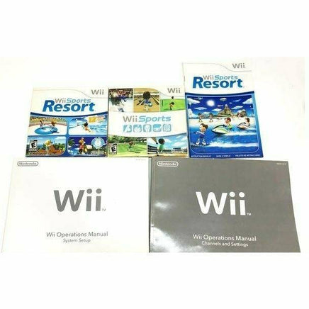 Booklets for Black Nintendo Wii Console Wii Sports/Sports Resort Combo