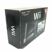 Outer box view front of Black Nintendo Wii Console Wii Sports/Sports Resort Combo