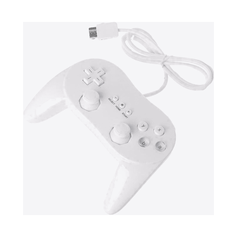 Wired Classic Controller 2 White Pro Style Wii Wii U