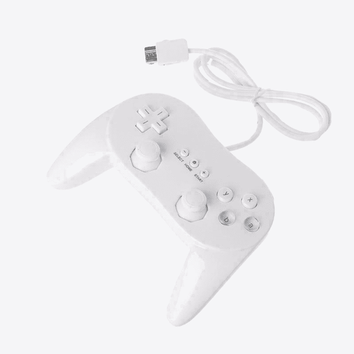 Wired Classic Controller (2) - White (Pro Style) - Wii & Wii-U - Premium Video Game Accessories - Just $34.99! Shop now at Retro Gaming of Denver