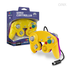 Yellow and Purple CirKa Wired Controller for GameCube / Wii
