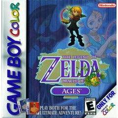Front cover view of Zelda Oracle Of Ages for GameBoy Color