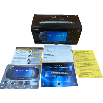 Manuals, Inserts and Box included with PSP 1000 Console Black