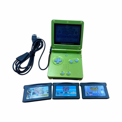 Lime Green Gameboy Advance SP (Game Bundle) - Premium Video Game Consoles - Just $198! Shop now at Retro Gaming of Denver