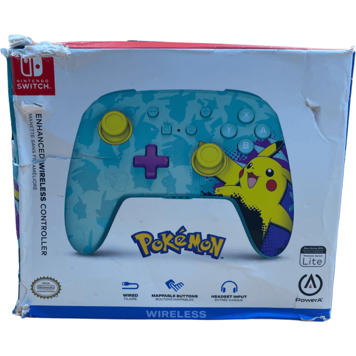 Nintendo Switch Enhanced Wireless Controller Green Pikachu Paint - Just $34.99! Shop now at Retro Gaming of Denver