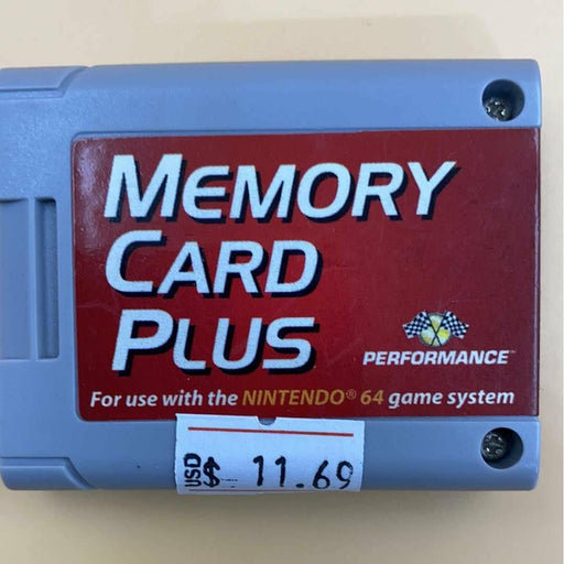 Performance Memory Card Plus - Nintendo 64 - Premium Console Memory Card - Just $11.69! Shop now at Retro Gaming of Denver