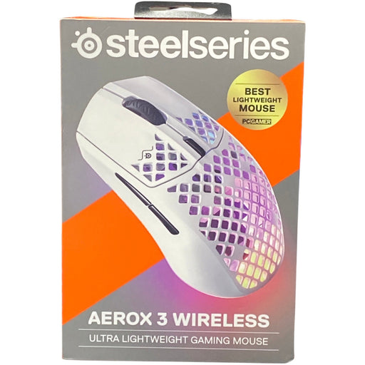 SteelSeries Aerox 3 Wireless Ultra Lightweight USB RGTB Optical Gaming Mouse - Snow - Premium Video Game Accessories - Just $79.99! Shop now at Retro Gaming of Denver