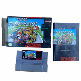 View of all items in Super Mario Kart for SNES