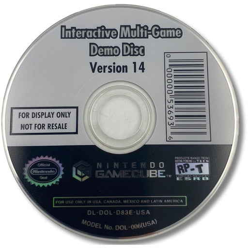 Interactive Multi-Game Demo Disc Version 14 - Nintendo GameCube  (LOOSE) - Premium Video Games - Just $350.99! Shop now at Retro Gaming of Denver