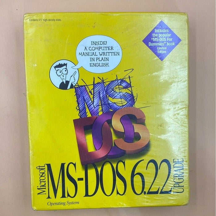 MS-DOS 6.22 Upgrade (Brand New And Factory Sealed!) - PC - Just $54.99! Shop now at Retro Gaming of Denver