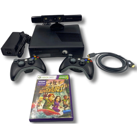 Microsoft Xbox 360 S Slim 4GB Console Bundle Kinect Controller Cords Ships  Fast!