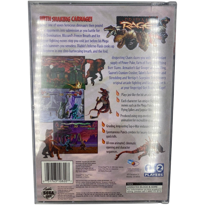 Primal Rage - Sega Saturn - Just $143! Shop now at Retro Gaming of Denver