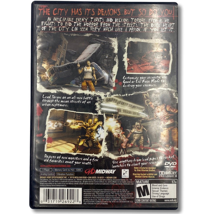 The Suffering Ties That Bind - PlayStation 2 - Premium Video Games - Just $42.99! Shop now at Retro Gaming of Denver