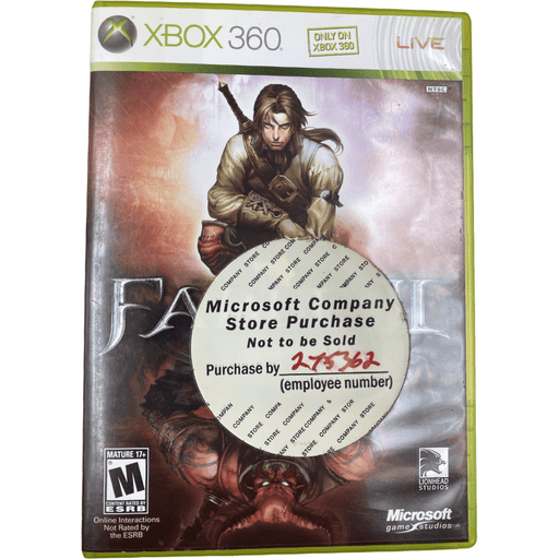 Fable II - Microsoft Company Employee Purchase - Xbox 360 - Premium Video Games - Just $9.99! Shop now at Retro Gaming of Denver
