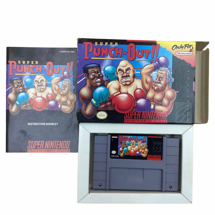 View of all items in Super Punch Out  - SNES