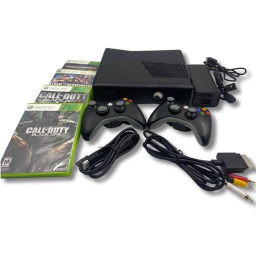 Xbox 360 Slim Matte Black Console - 320GB (Game Bundle) - Premium Video Game Consoles - Just $94.99! Shop now at Retro Gaming of Denver